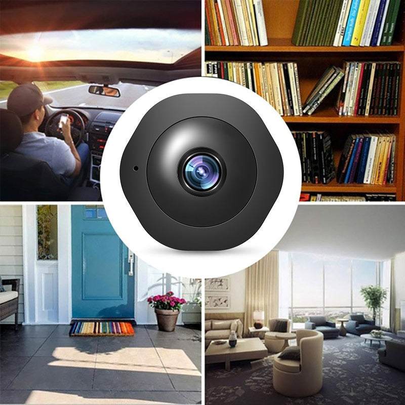 a collage of images of a room with a camera