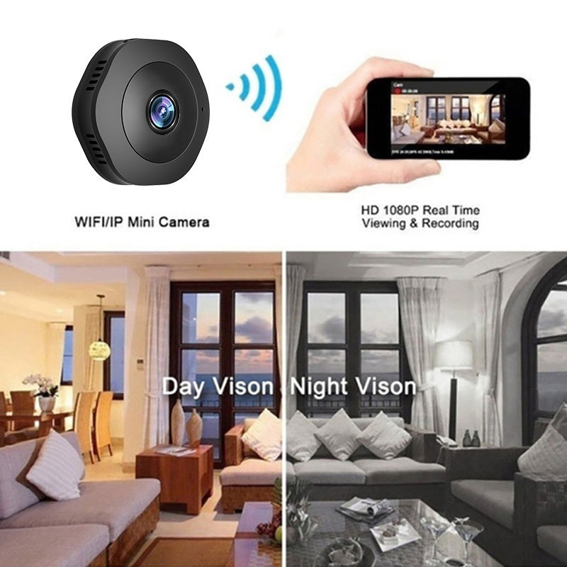 a camera and a camera in a room