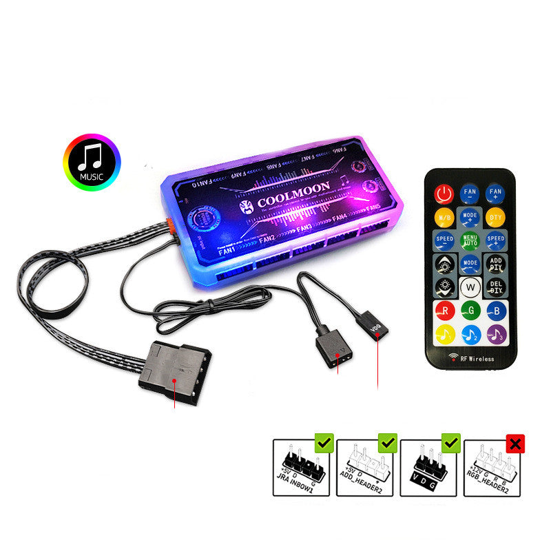a blue rectangular device with a remote control