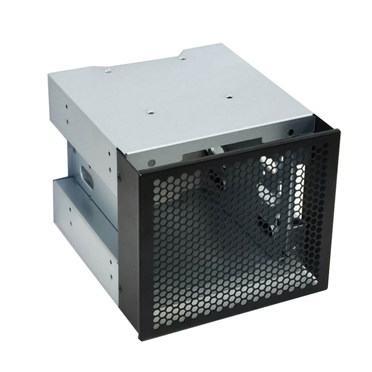 a black and silver computer case