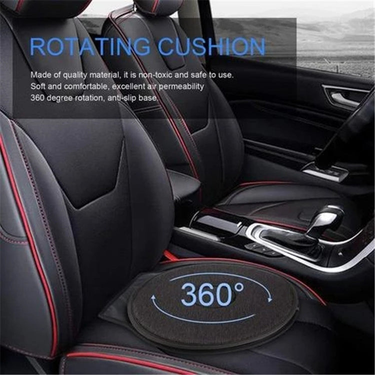 a seat cushion in a car