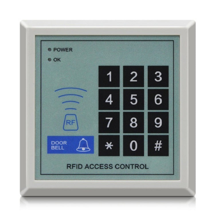 a close-up of a door access control