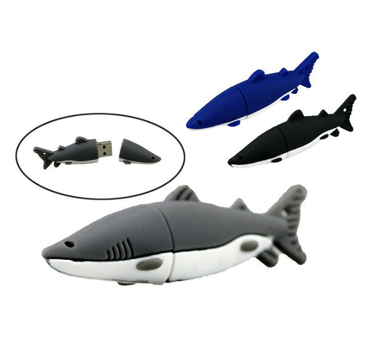 a flash drive shaped like a shark
