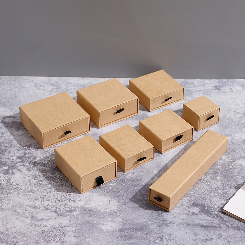 a group of boxes on a table