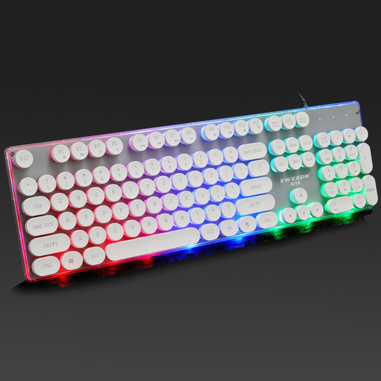 a keyboard with colorful lights