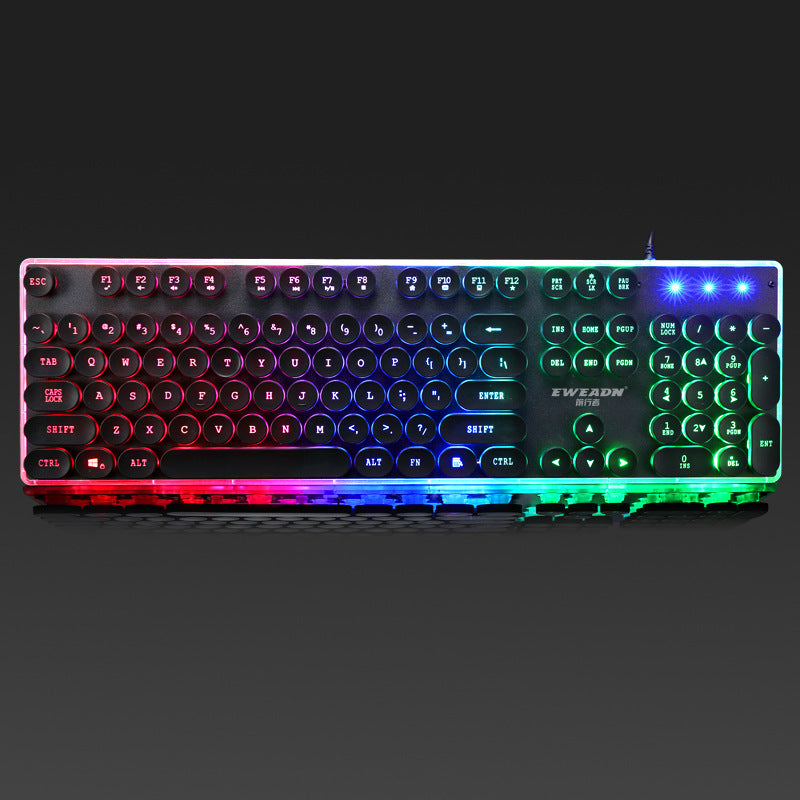 a colorful keyboard with lights