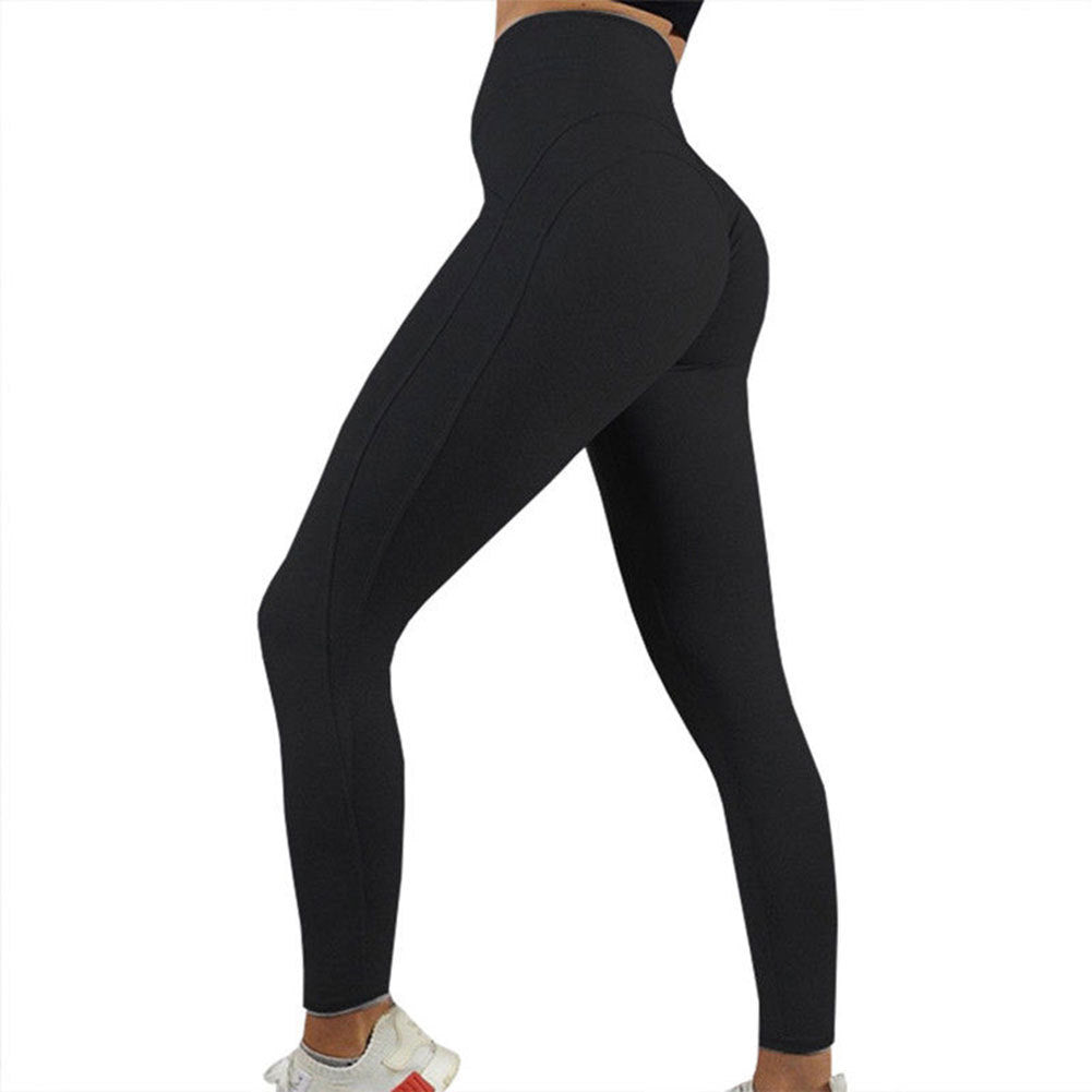 a woman wearing black leggings