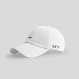 Letter-Embroidered Curved-Brim Baseball Cap