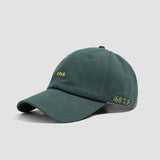 Letter-Embroidered Curved-Brim Baseball Cap