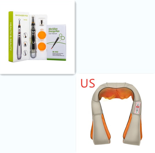 a collage of a massager