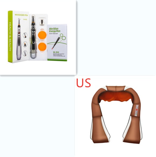 a collage of different massage tools