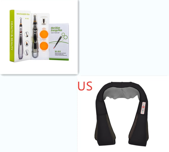 a collage of a massager