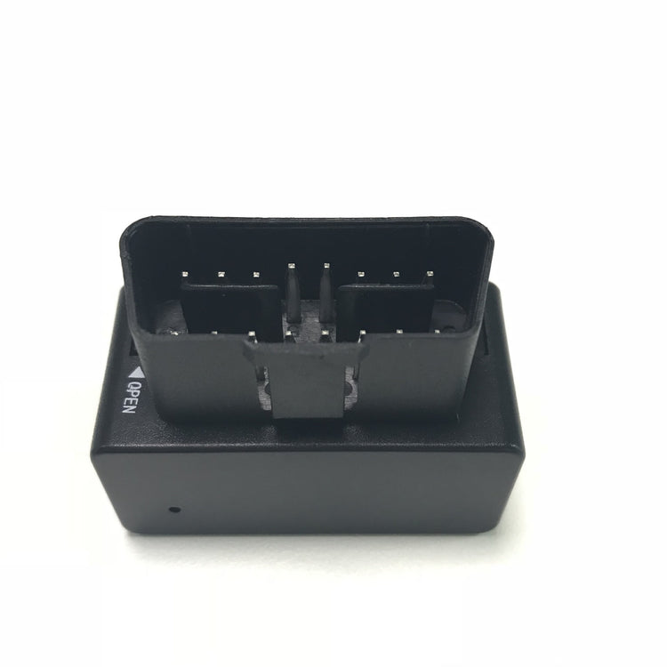 a black rectangular object with a square object on it