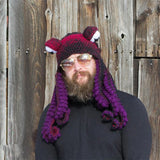 Funny Handmade Crochet Octopus Hat
