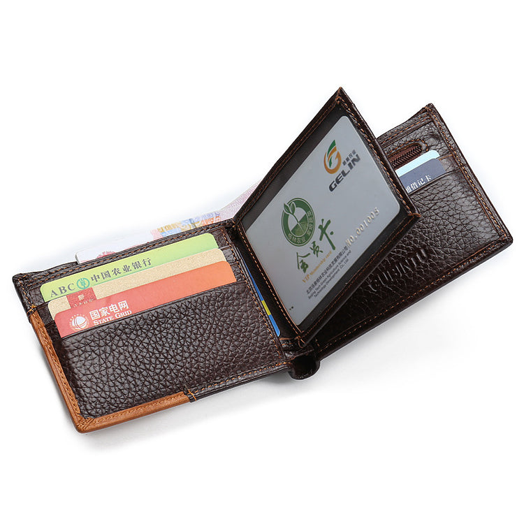 a wallet with cards inside