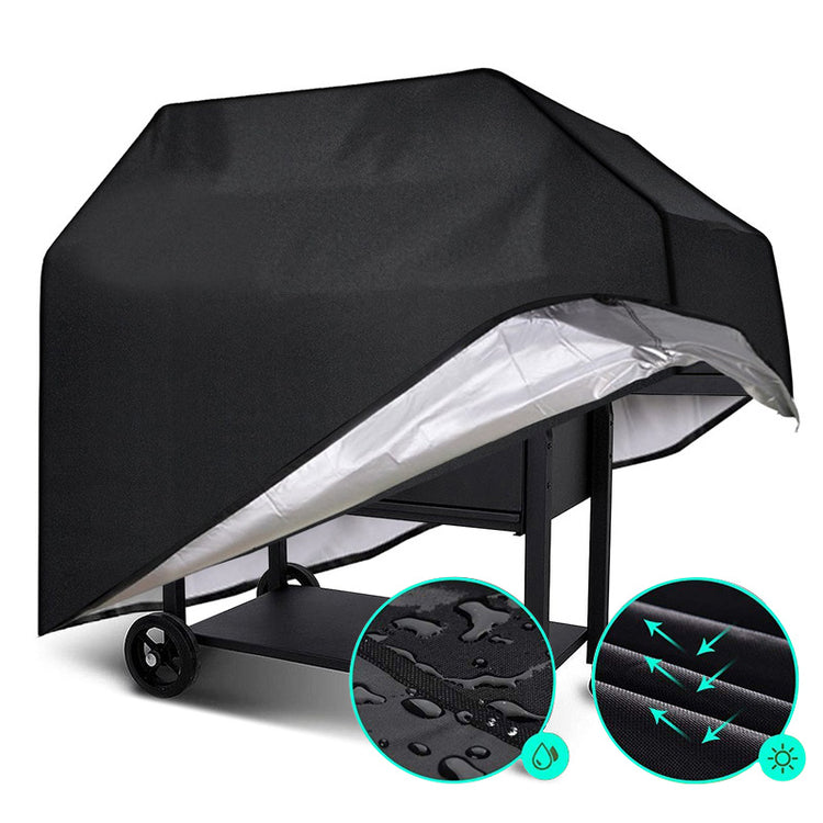 a black cover on a cart