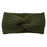 Knitted Cross-Front Ear-Warmer Headband