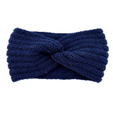 Knitted Cross-Front Ear-Warmer Headband