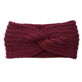 Knitted Cross-Front Ear-Warmer Headband