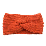 Knitted Cross-Front Ear-Warmer Headband