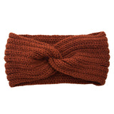 Knitted Cross-Front Ear-Warmer Headband