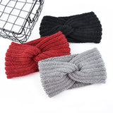 Knitted Cross-Front Ear-Warmer Headband