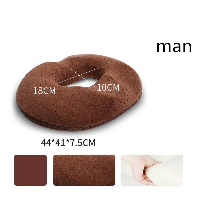 a brown pillow with a white and brown color