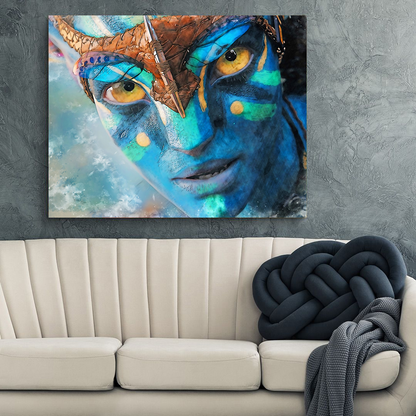 Avatar Large Print, Avatar Art, Neytiri Poster, Neytiri Sketch Art, Avatar HQ cotton paper print, Avatar Paper Print, Avatar Watercolor