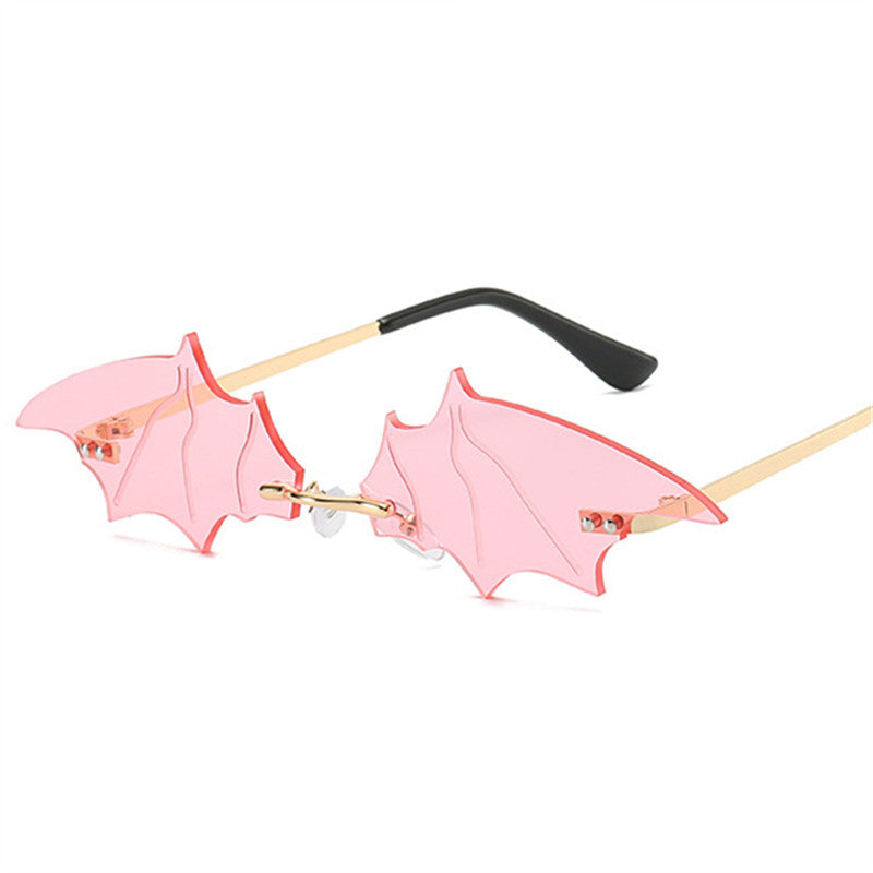 a pair of pink sunglasses