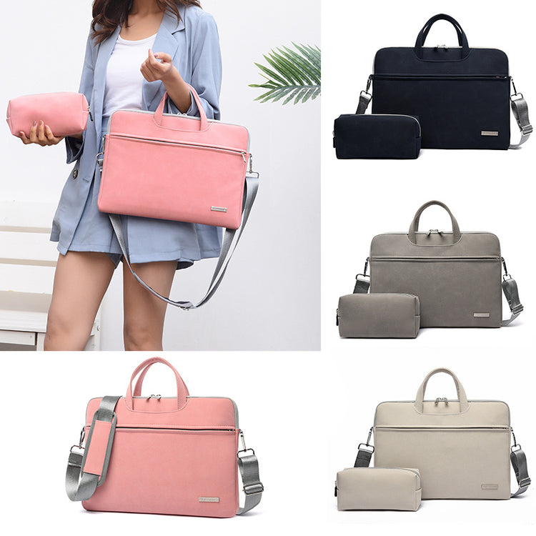 a woman holding a pink bag