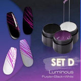 Luminous Spider Nail Art Gel Polish Set
