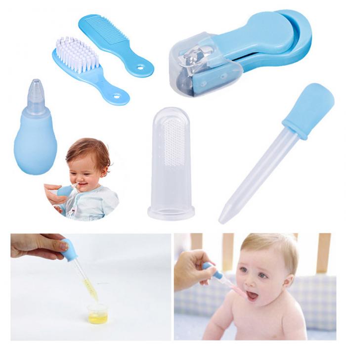 a collage of baby care items
