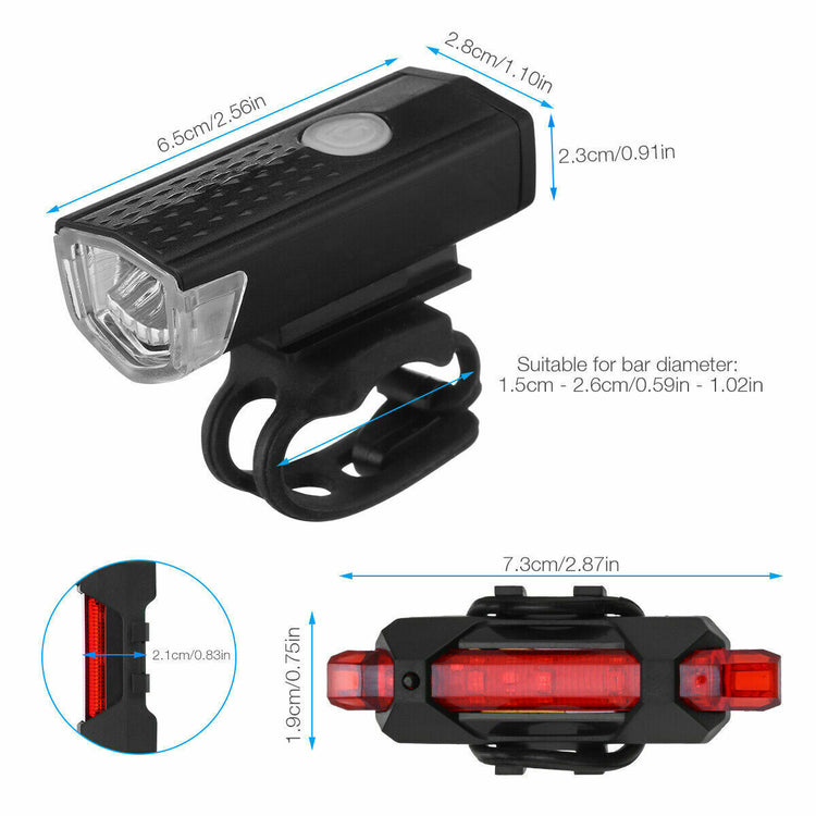 a black and red bicycle light
