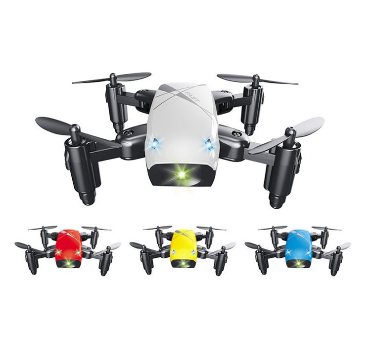 a drone with lights on