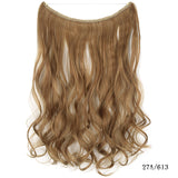 22-Inch Clipless Wire Hair Extensions, Straight Synthetic Hair