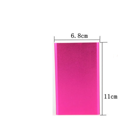 a pink rectangular object with size and measurements