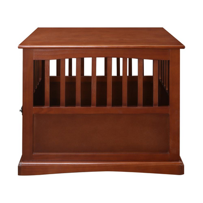Pet Crate End Table - Walnut