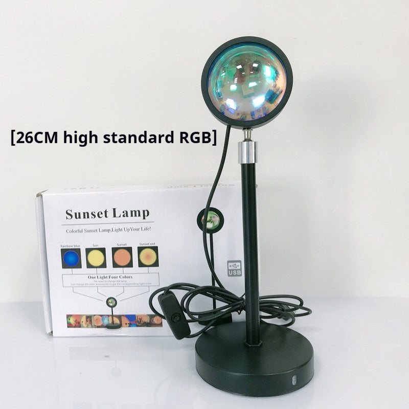 a lamp with a round lens