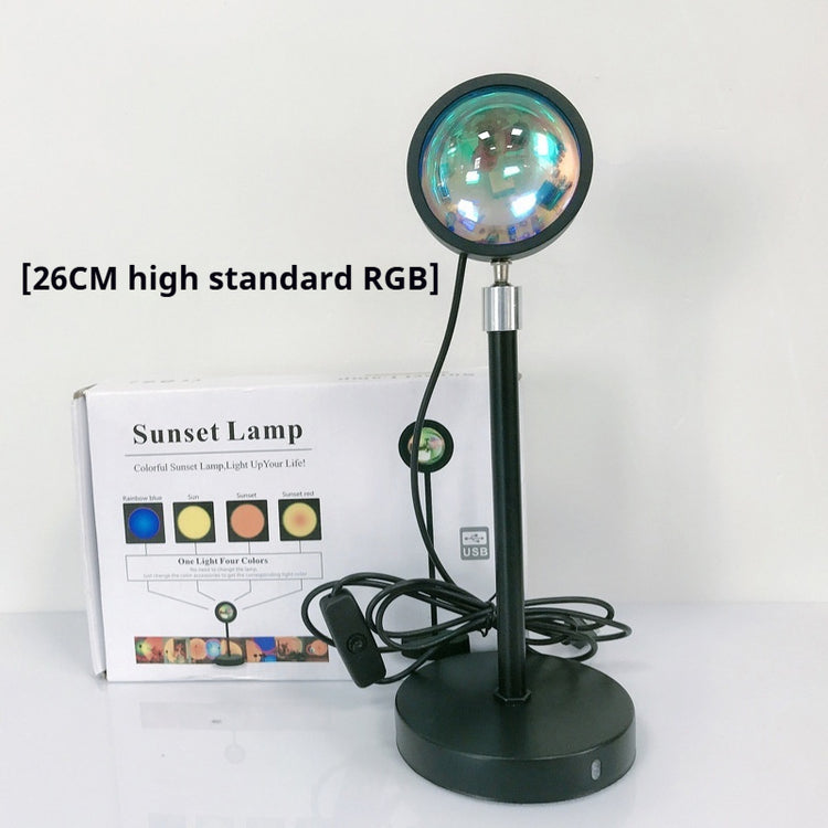 a lamp with a round lens