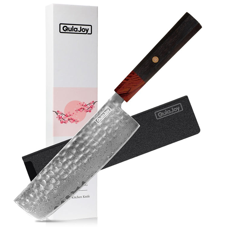 a knife with a wooden handle