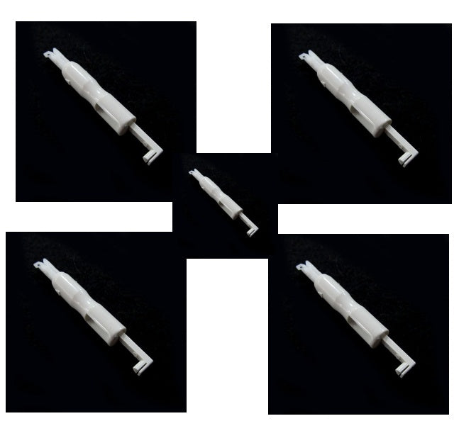 a group of white objects