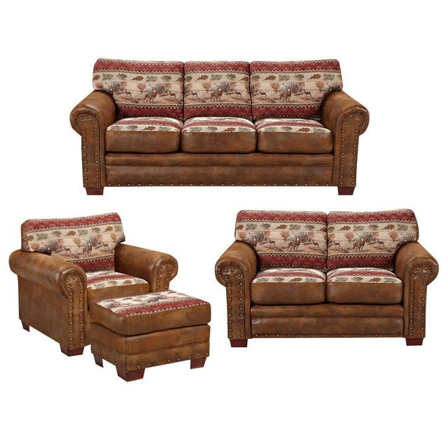 a group of couches with a chaise lounge