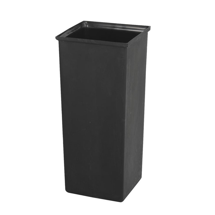 a black rectangular container with a square top