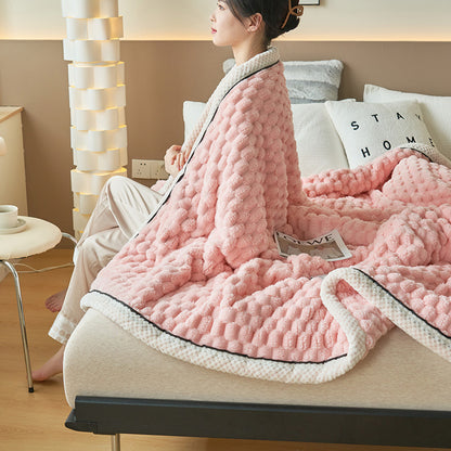 Coral Flannel Winter Thicken Thermal Cover Blanket