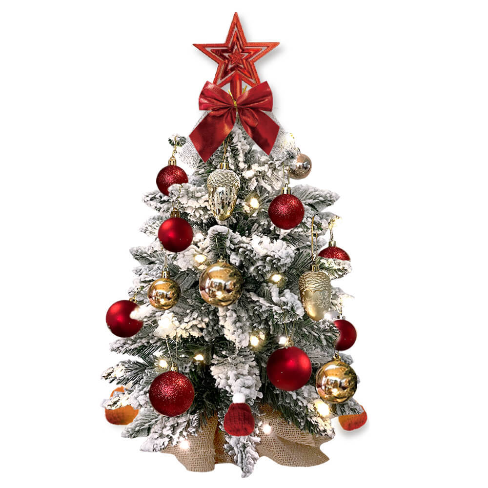a christmas tree with ornaments and a star
