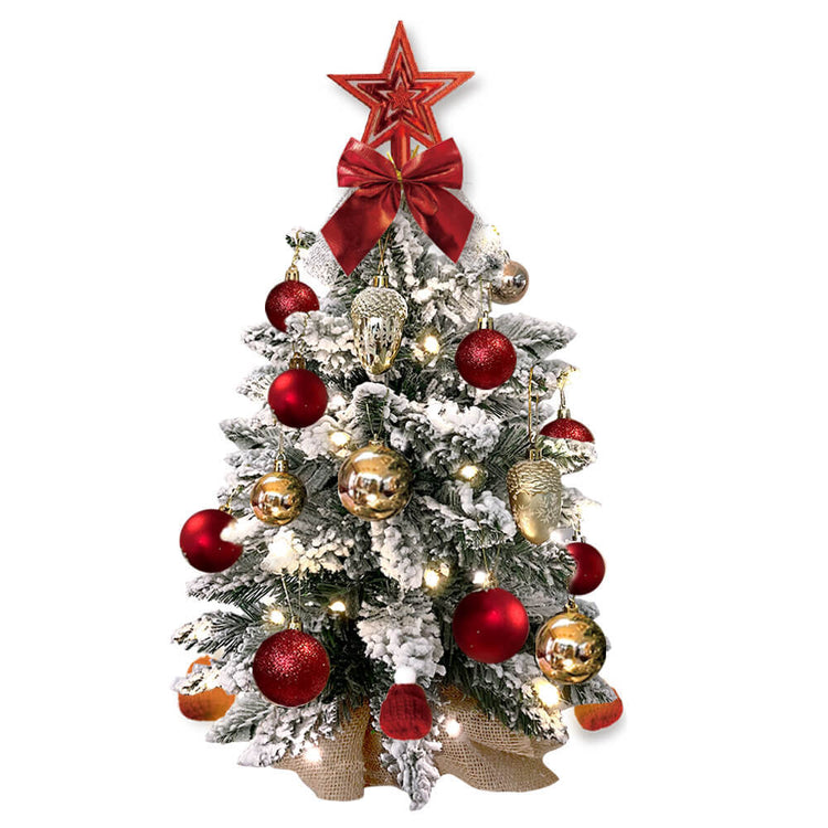 a christmas tree with ornaments and a star