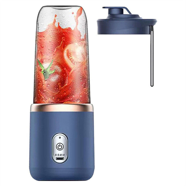 a blender with a liquid in it