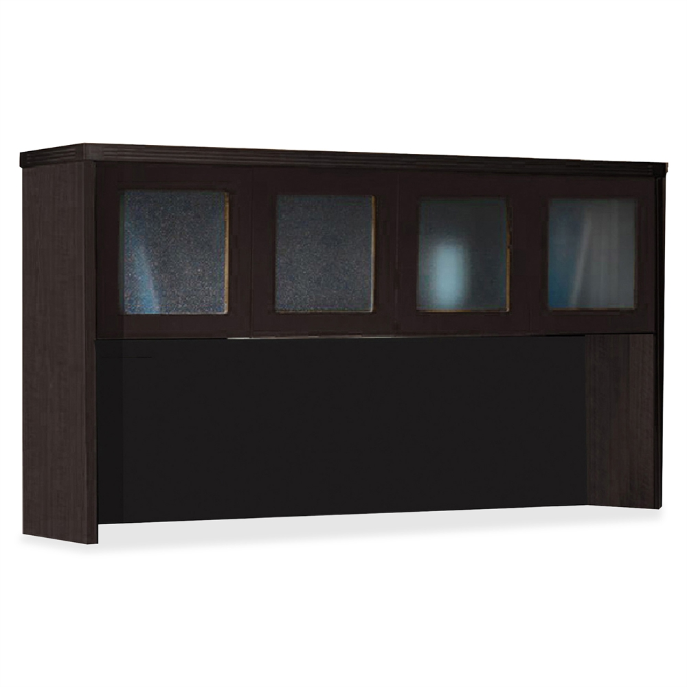 Mayline Aberdeen AHG72 Hutch - 39.1" x 72" x 15" - 4 x Door(s) - Durable - Mocha - Assembly Required