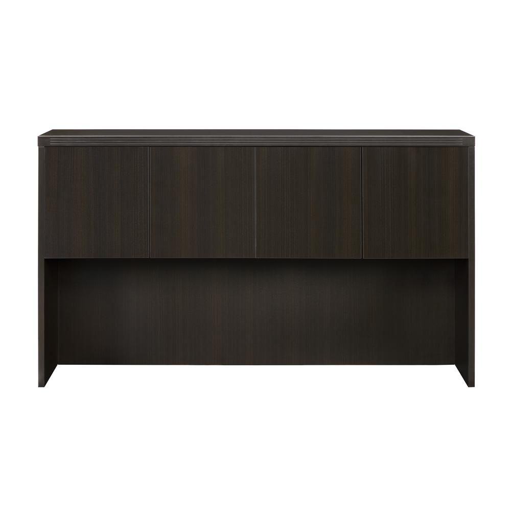 Aberdeen Series Laminate Wood Door Hutch, 72w x 15d x 39 1/8h, Mocha