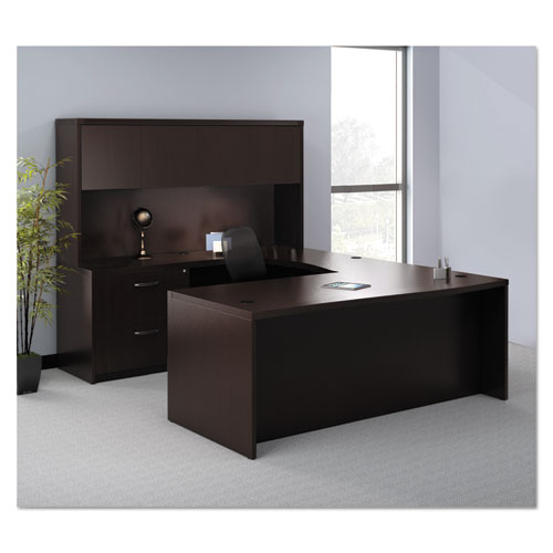 Aberdeen Series Laminate Wood Door Hutch, 72w x 15d x 39 1/8h, Mocha